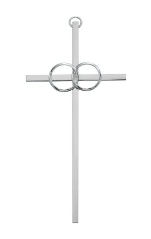 10in. Polished Aluminum Wedding Cross Boxed - 71-51000