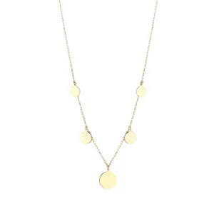 9ct Gold Disc Necklace