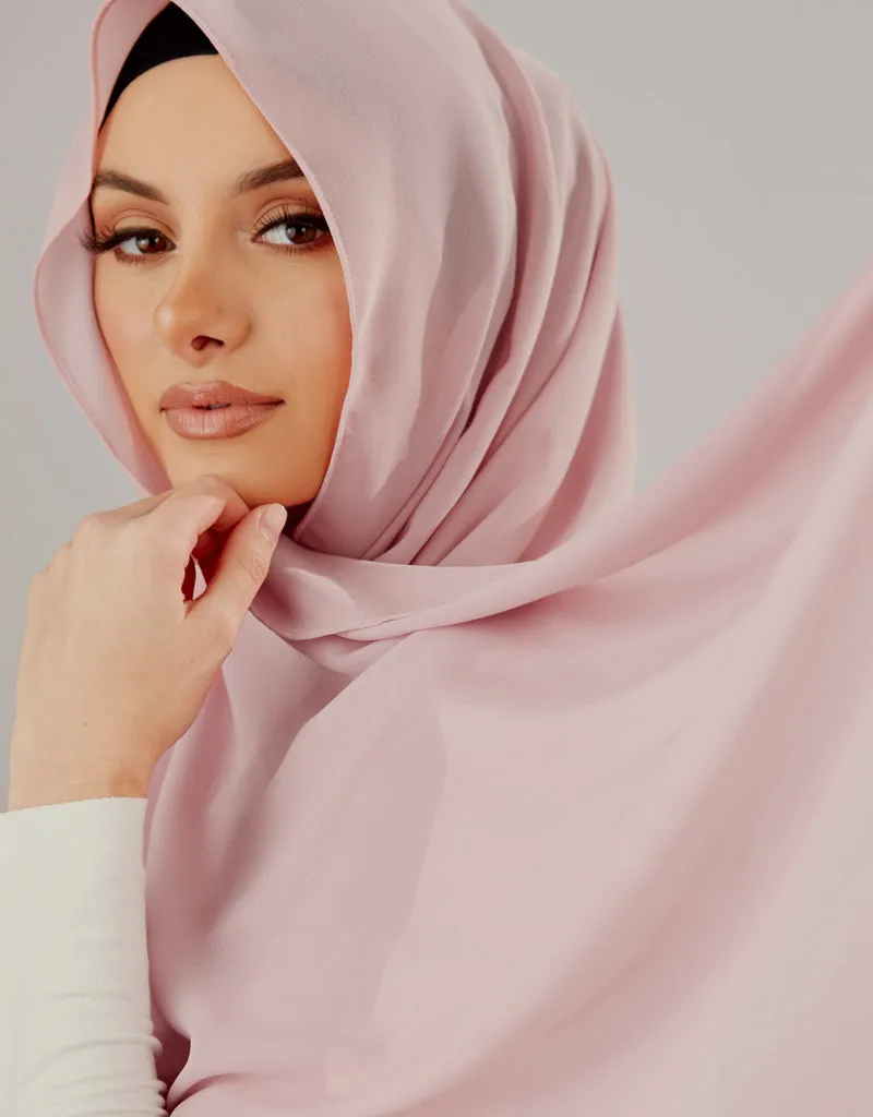 Chiffon Shawl - Shades of Light Pink