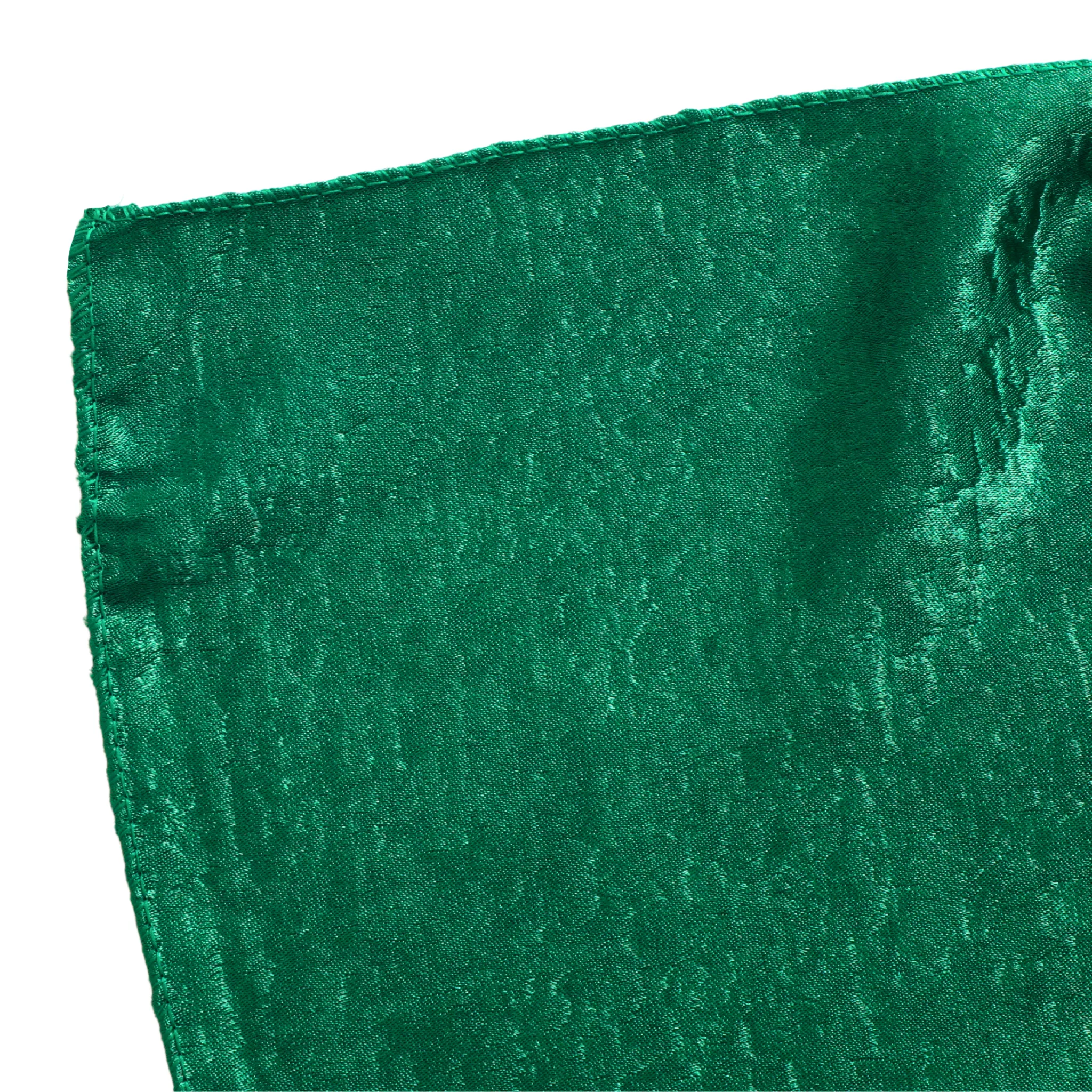 Crinkle Shimmer 90"x156" Rectangular Tablecloth - Emerald Green