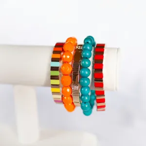 Dramatic Color Bracelet Stack