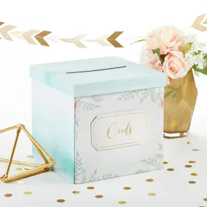 Geometric Floral Card Box