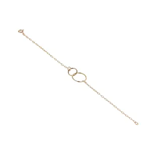 Gold Filled Double Circle Bracelet