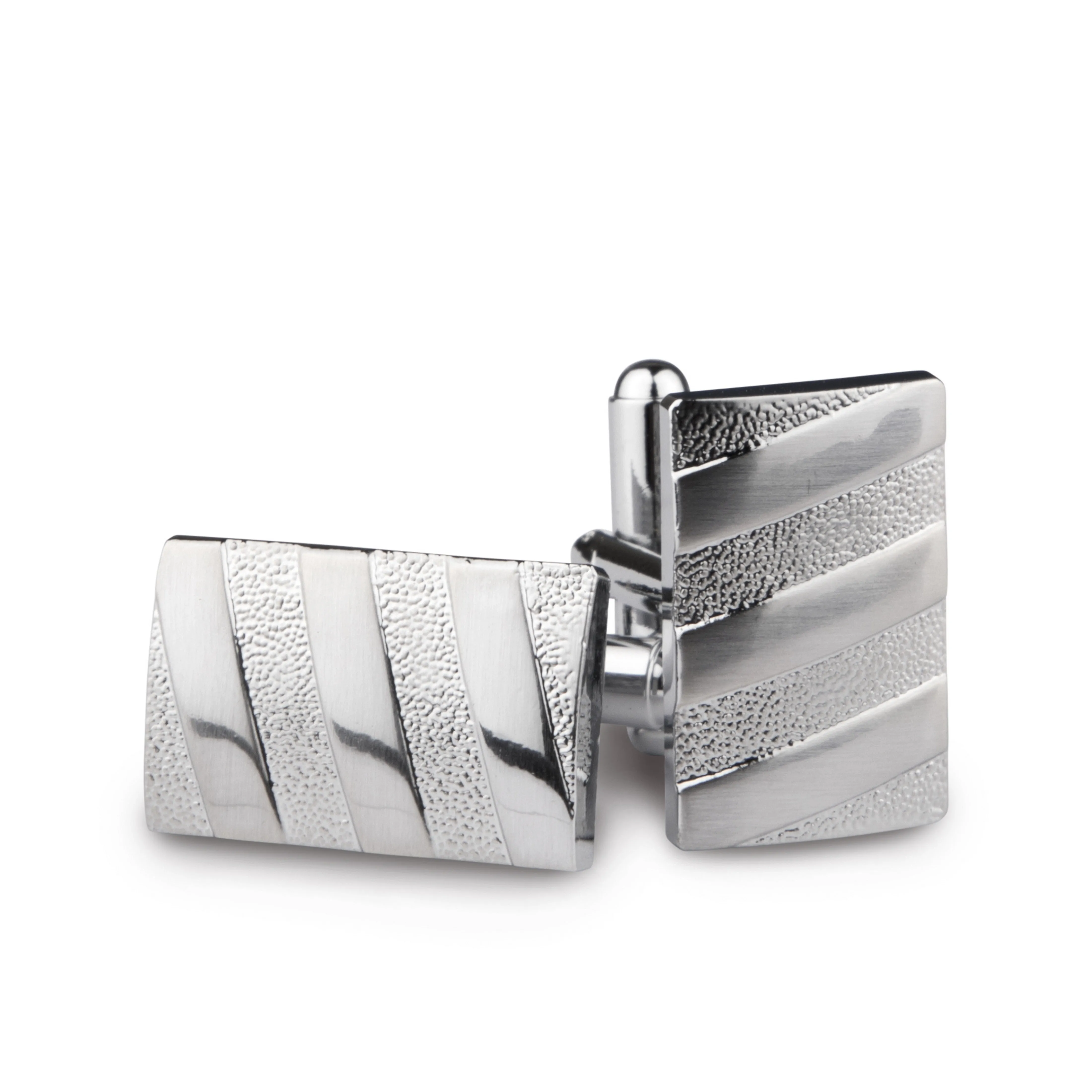 Kavove The Bling Fling Silver Coloured Cufflinks For Men