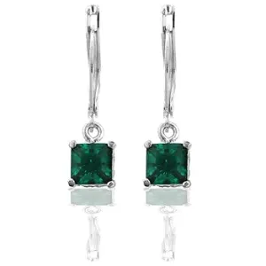 Lamika Emerald Princess Drop Earrings | 1.5ct