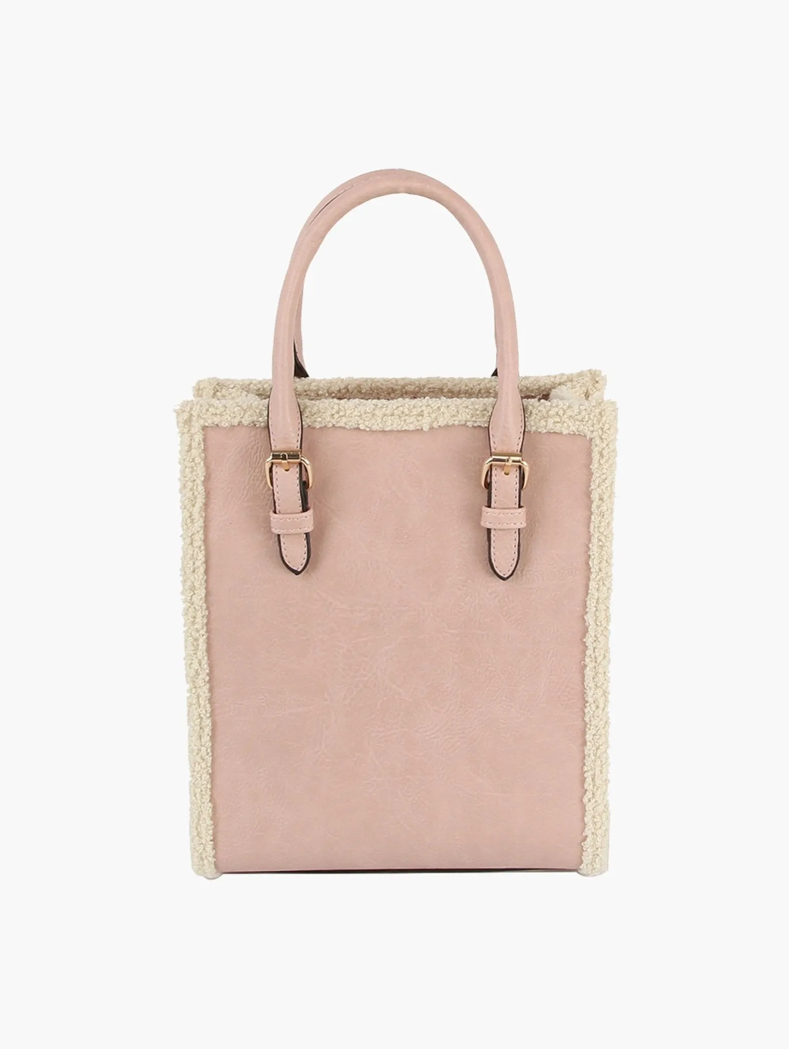 LQ327 Bianca Sherpa Lined Mini Tote/Satchel