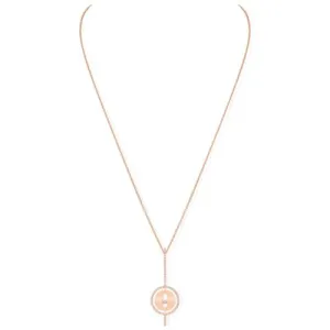 Pink Gold Diamond Necklace