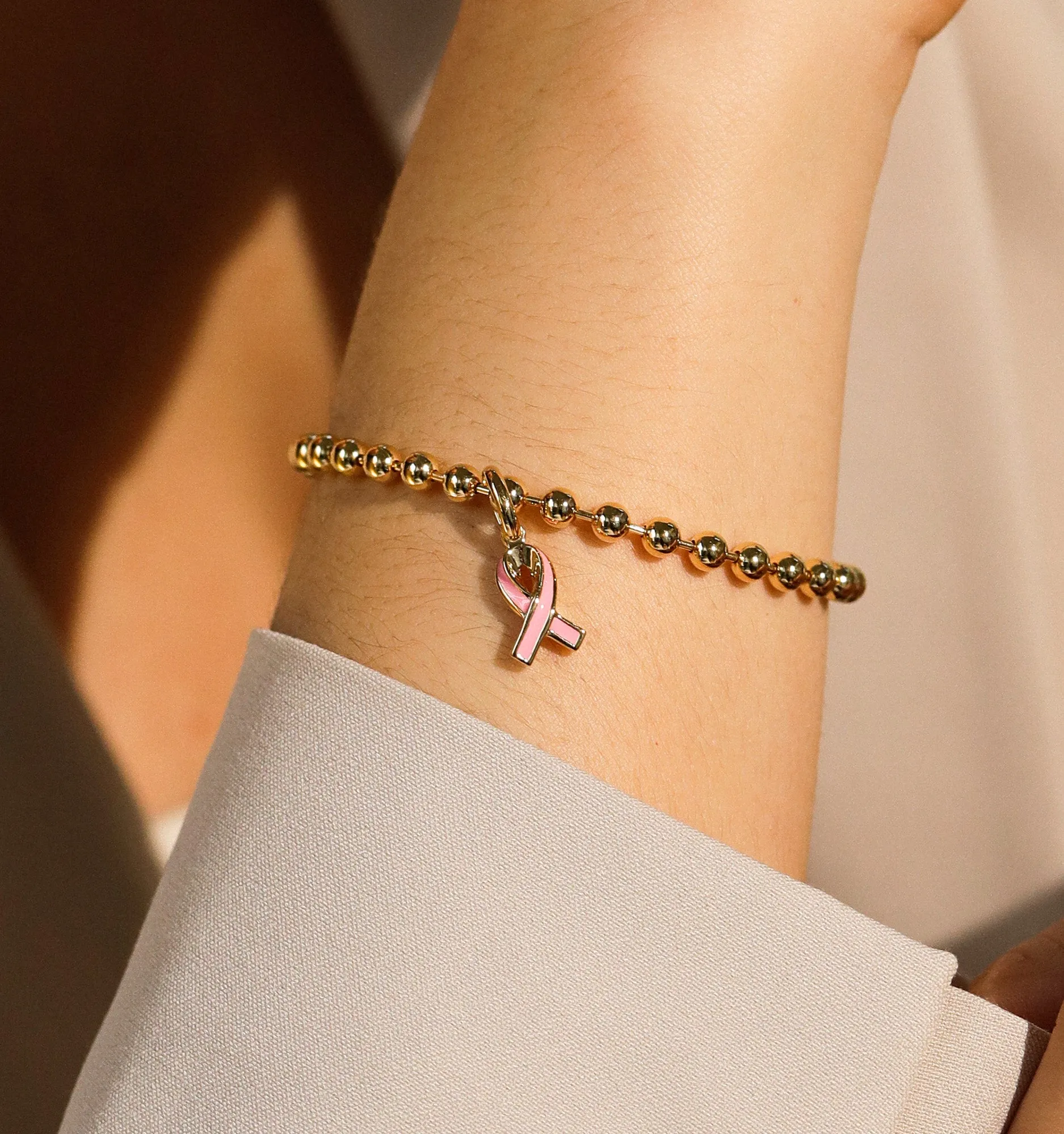 Pink Ribbon Bracelet