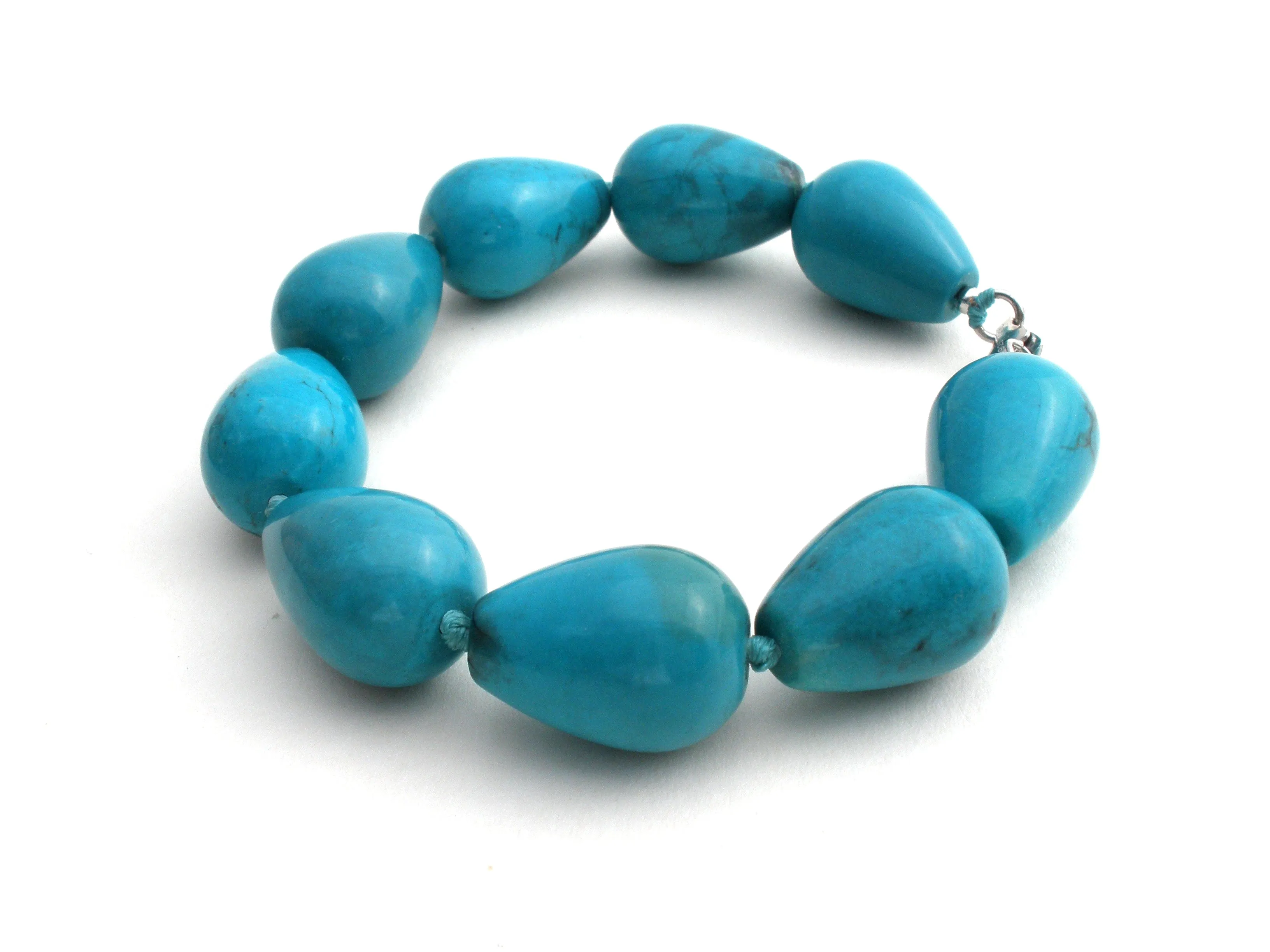 Turquoise Nugget Bead Bracelet BY TGGC