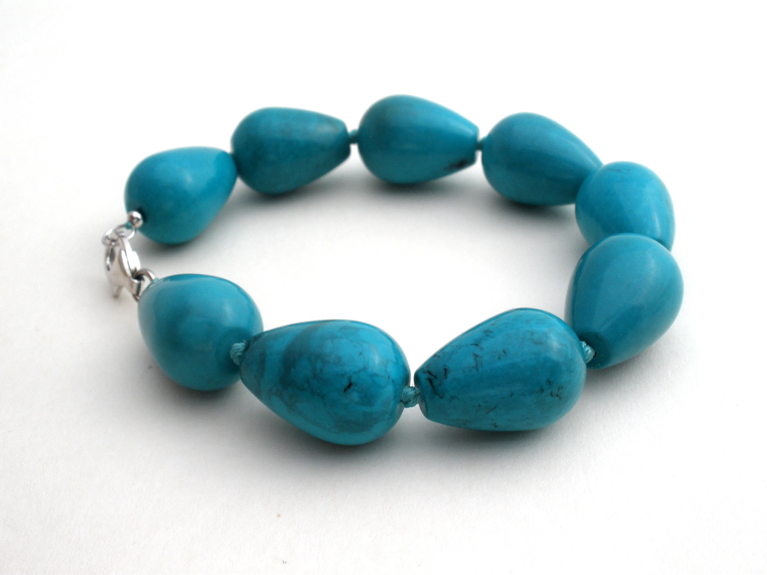 Turquoise Nugget Bead Bracelet BY TGGC