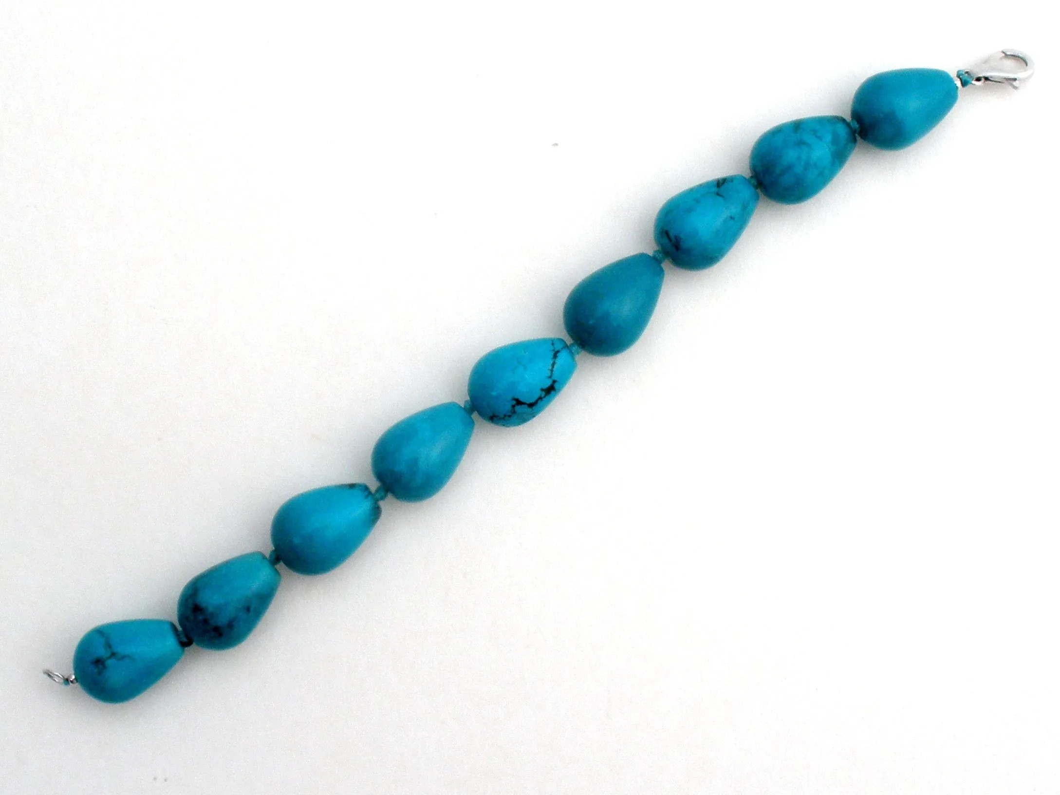 Turquoise Nugget Bead Bracelet BY TGGC