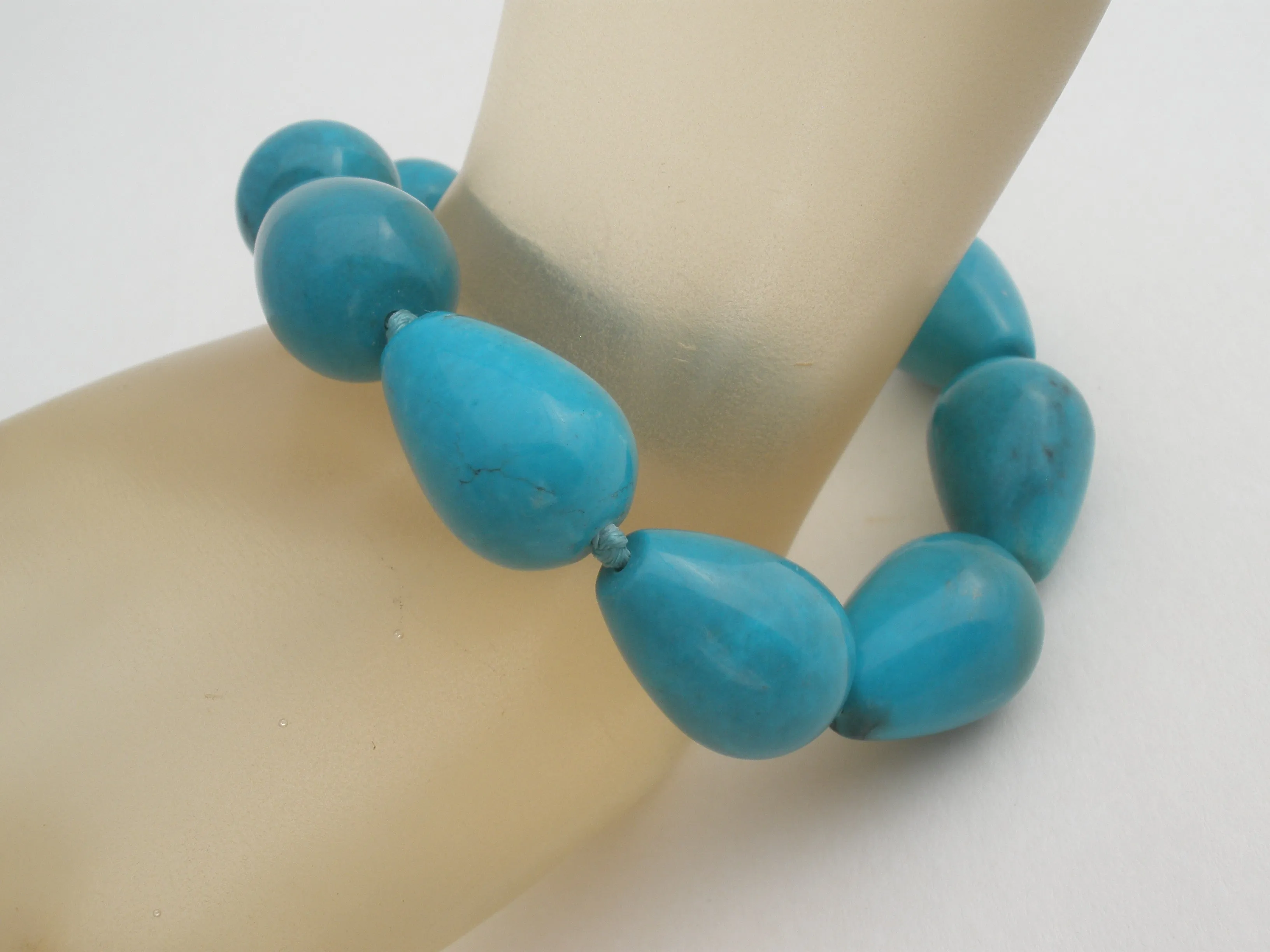 Turquoise Nugget Bead Bracelet BY TGGC