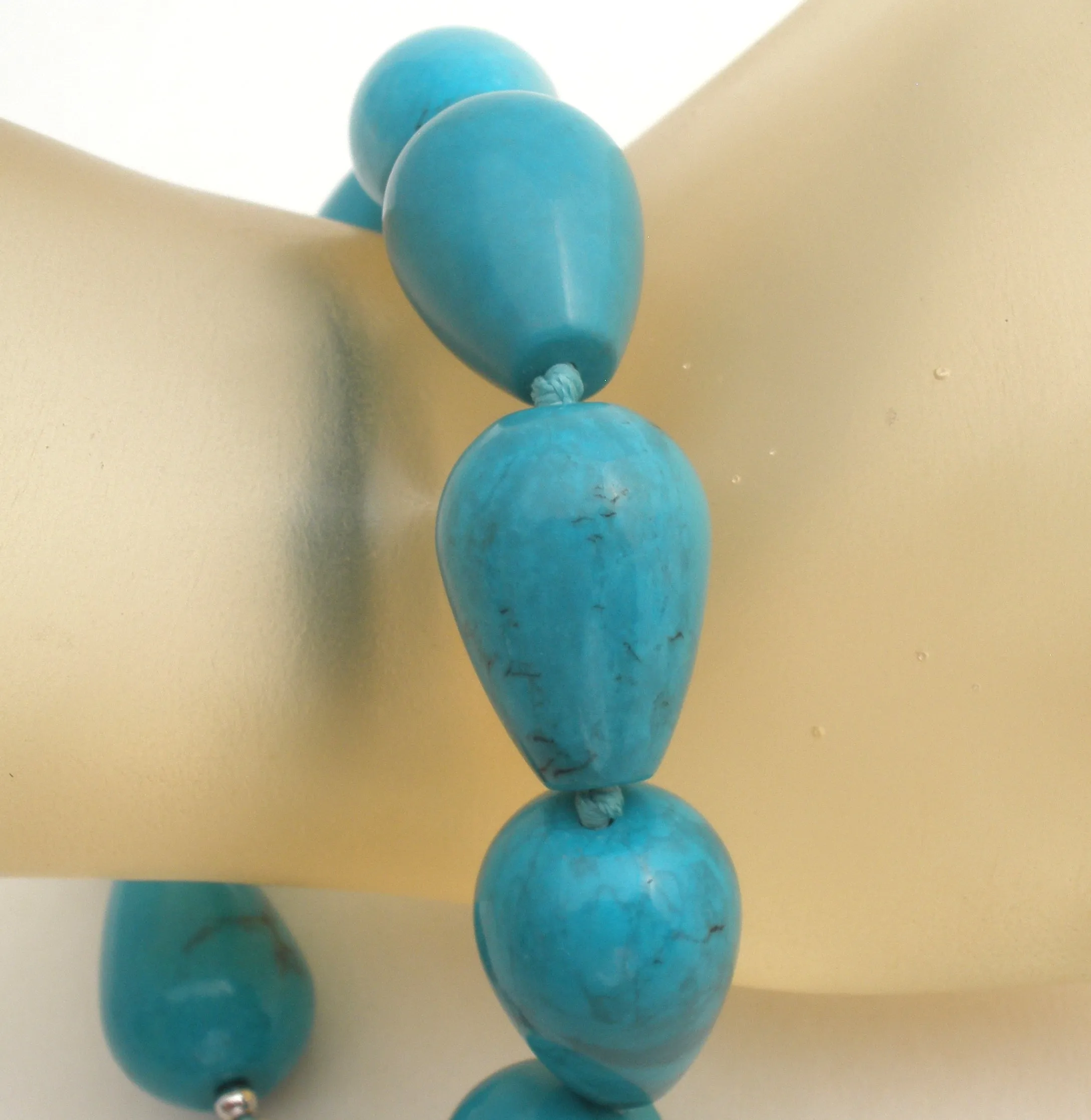 Turquoise Nugget Bead Bracelet BY TGGC