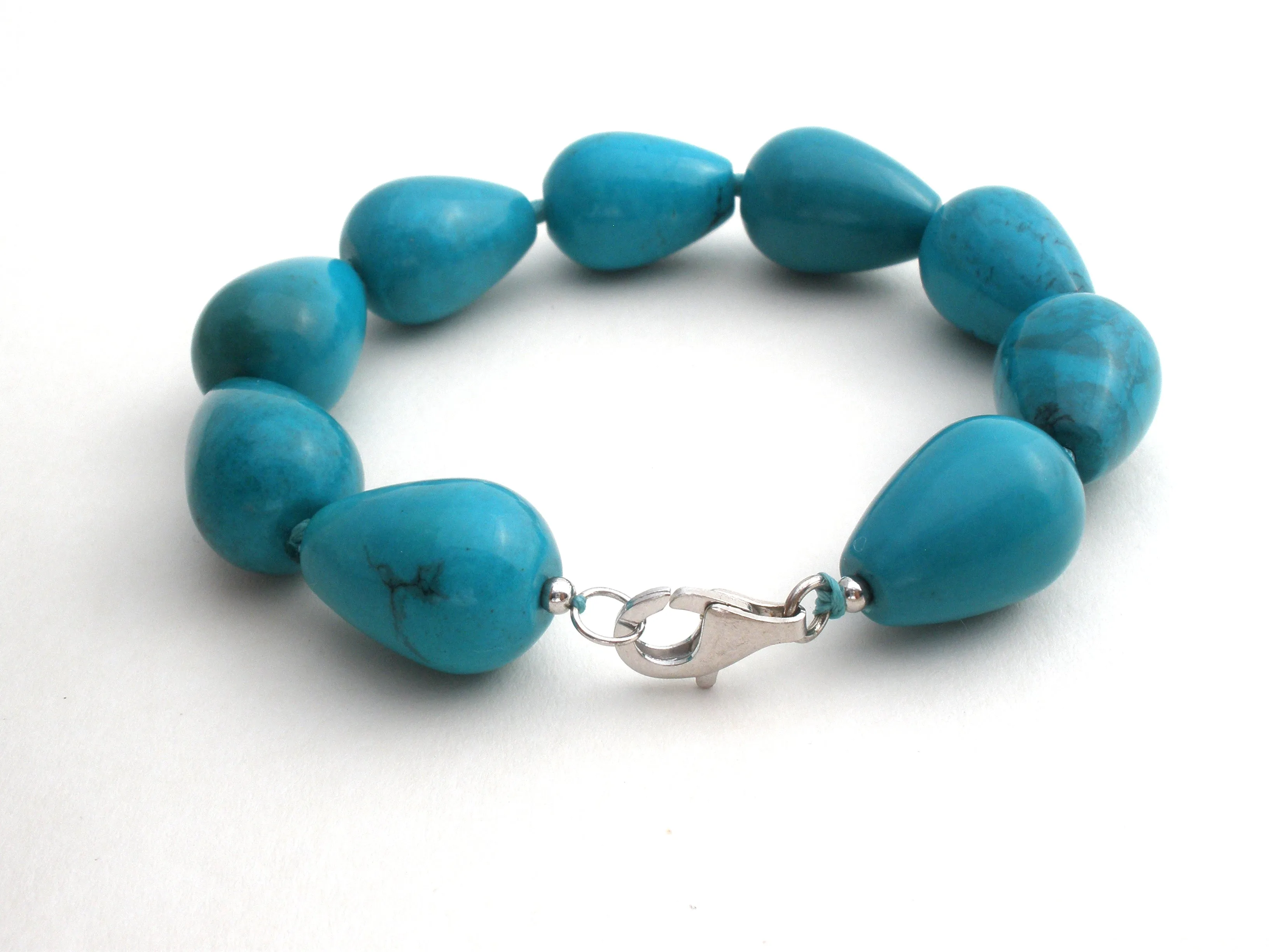 Turquoise Nugget Bead Bracelet BY TGGC